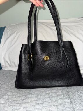 Coach Pebble Leather Lora Carryall 30